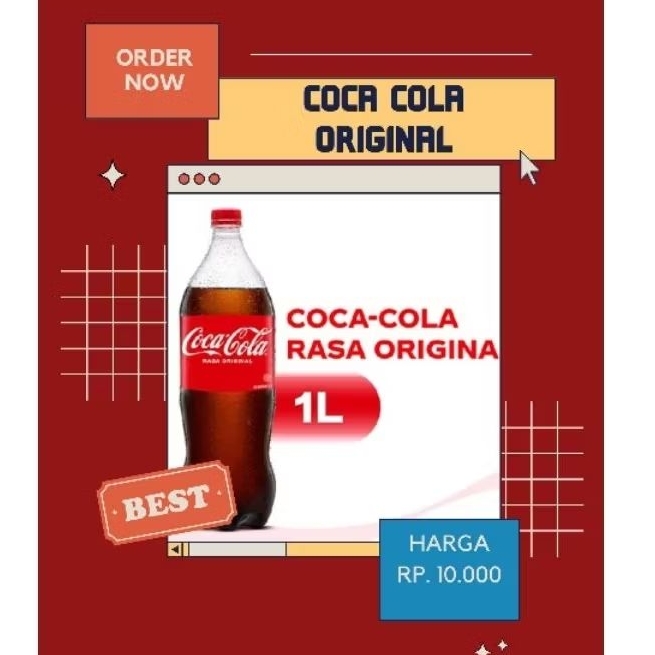 

COCACOLA 1L COCACOLA MINUMAN SODA ORIGINAL BOTOL 1L