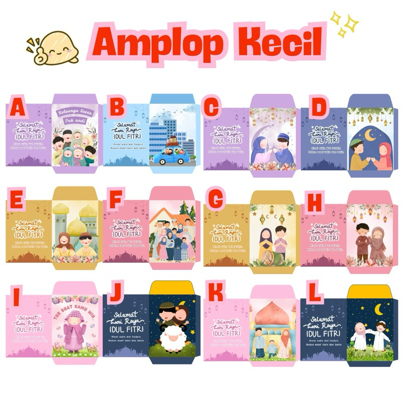 

Amplop custom lucu Kecil hari Raya Idul Fitri