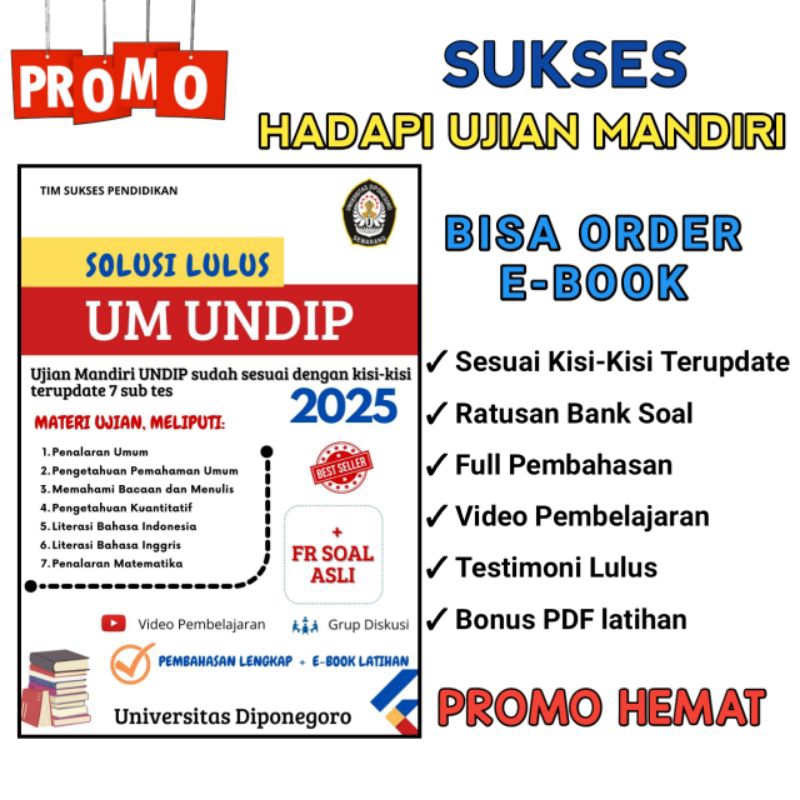 BUKU UM UNDIP 2025 | UJIAN MANDIRI