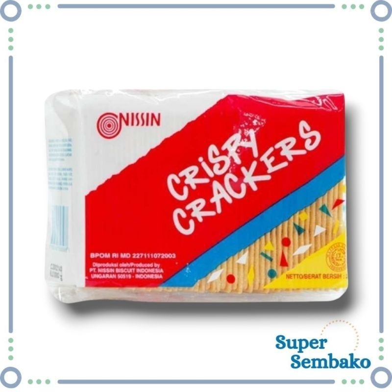 

SNACK JADUL BISKUIT SARAPAN KREKERS NISSIN CRISPY CRACKERS 225gr