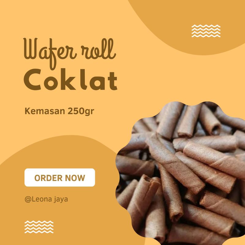 

wafer roll coklat