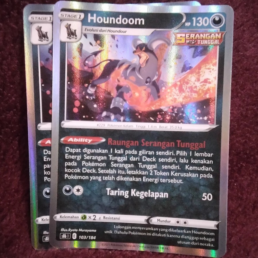 Houndoom Raungan Serangan Tunggal s5I 045/070 - Pokemon TCG Indonesia