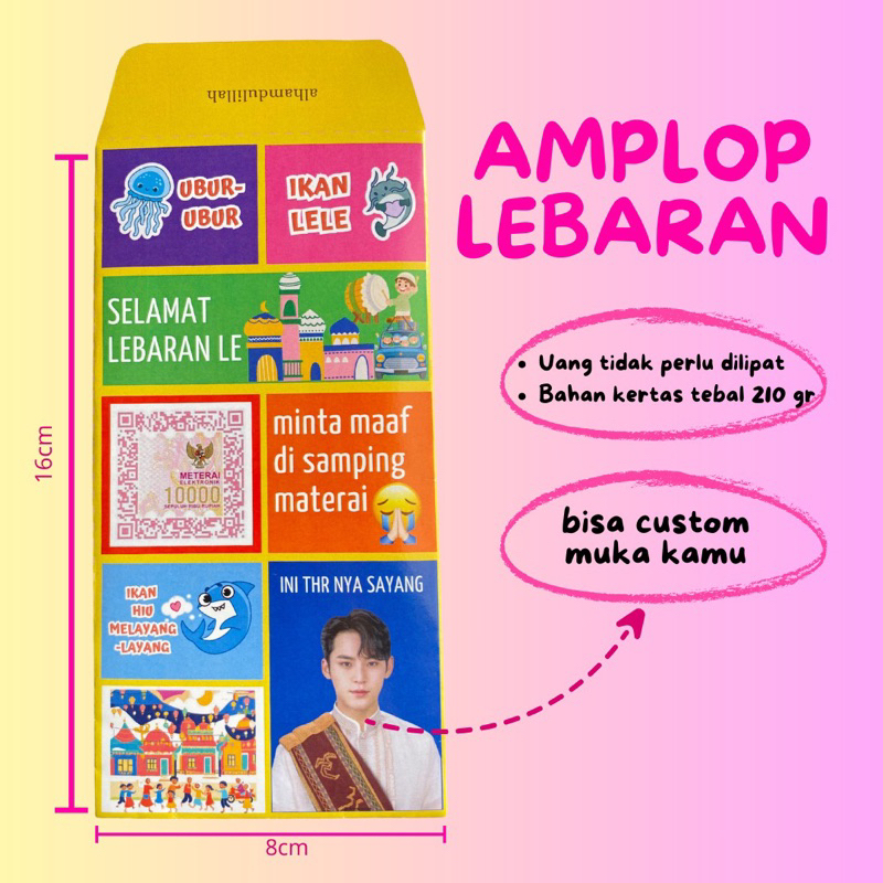 

UBUR-UBUR IKAN LELE AMPLOP LEBARAN IDUL FITRI TEBAL TERBARU LUCU 2025 NYA LE (CUSTOM)