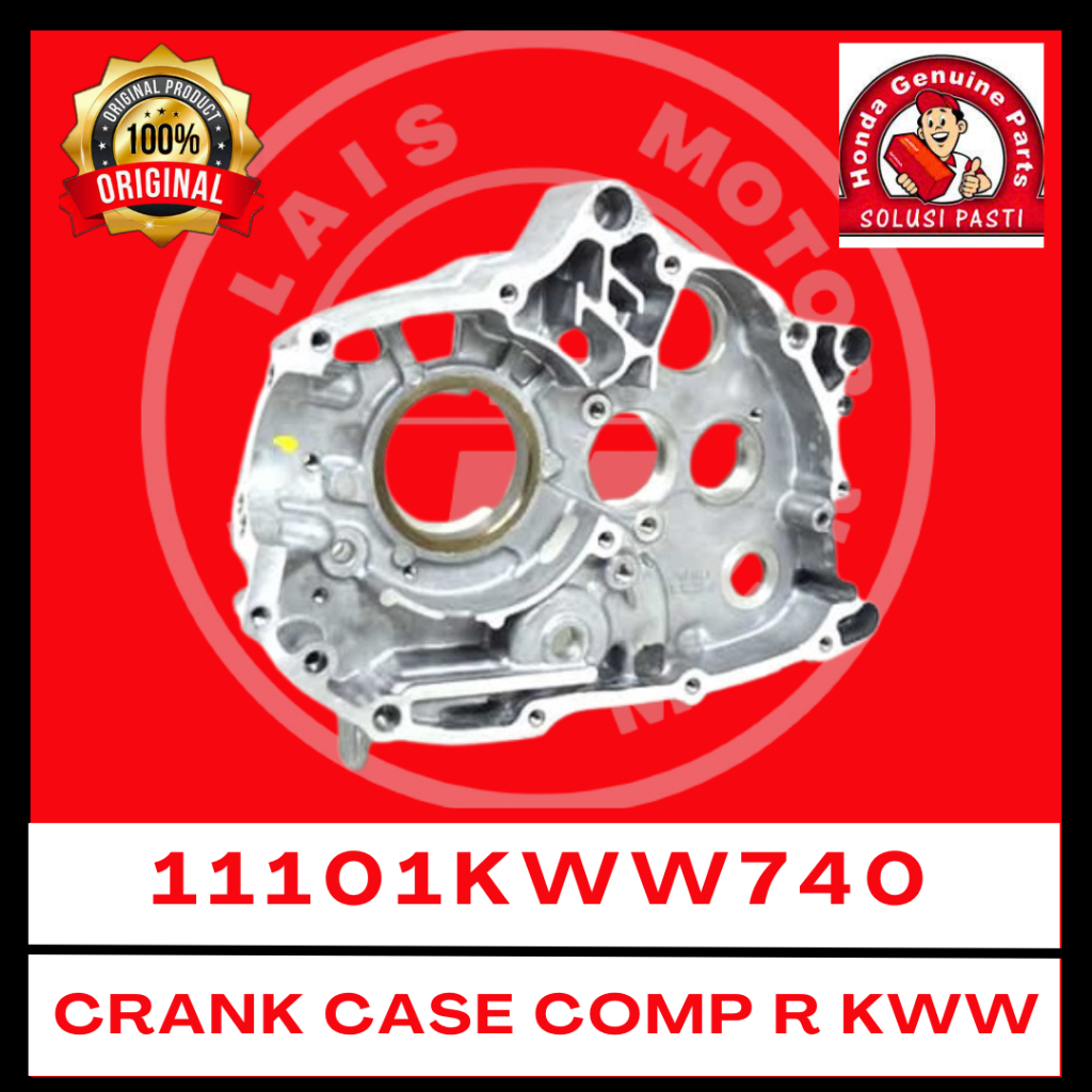 Crankcase Kanan KWW Revo 110 11101KWW740 ORI AHM
