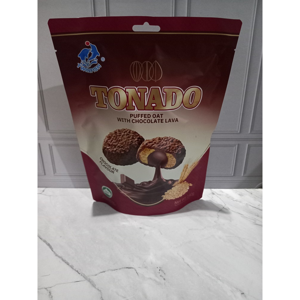 

Twinfish Tonado Puffed Oat dengan Lava Cokelat