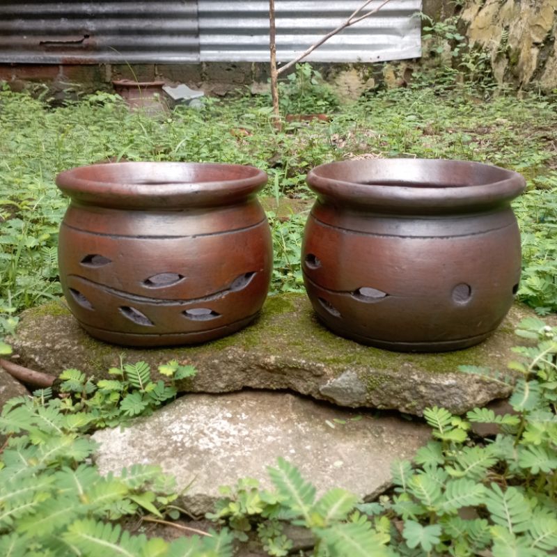 Pot Gerabah Tanah Liat