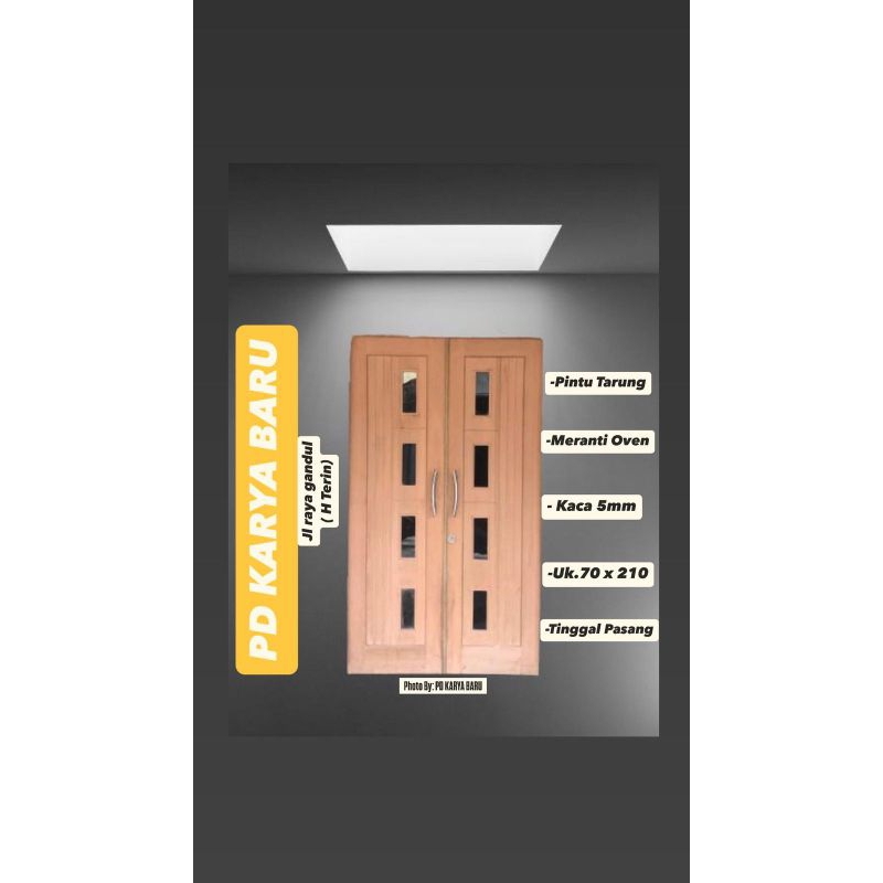 Pintu Kayu | Pintu Utama | Pintu Tarung | Pintu Double Meranti | Pintu Tarung Dan Kusen (006)