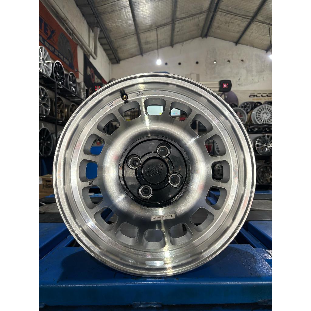Velg original hsr wheel bsi R15 model kaleng lebar 6,5 pcd 4x100/114 et42 chrome
