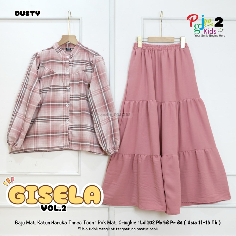 Pgj Kids | Gisela Setelan Rok Remaja | Setelan Atasan Bawahan Anak Remaja