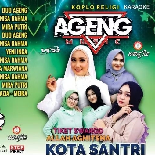 KASET VIDEO MUSIK LAGU KOPLO RELIGI AGENG MUSIK - KASET VIDEO MUSIK LAGU RELIGI LENGKAP PAKAI BOX