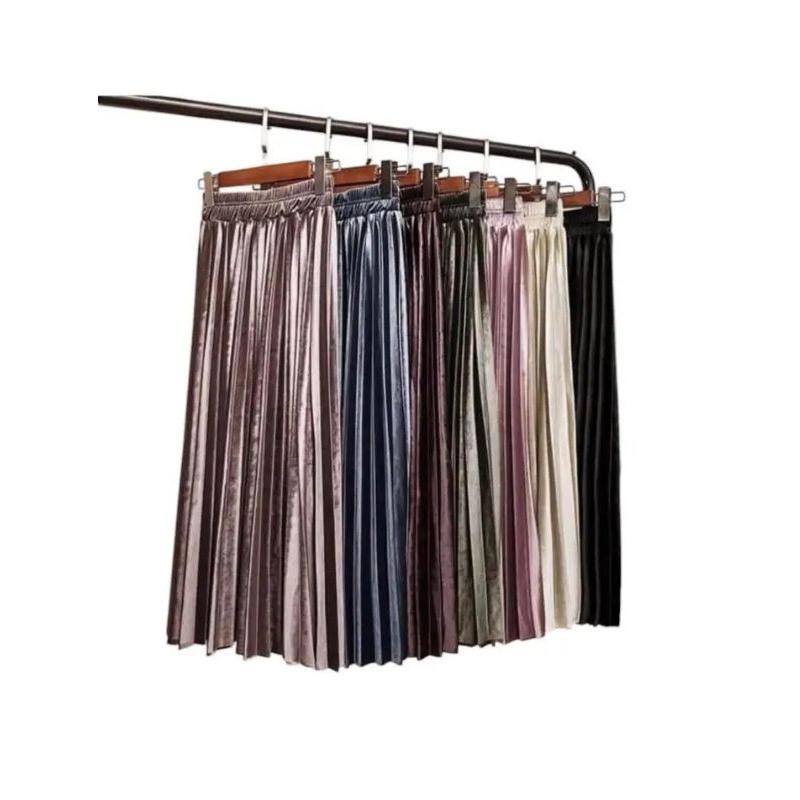 rok plisket anak rok plisket bludru