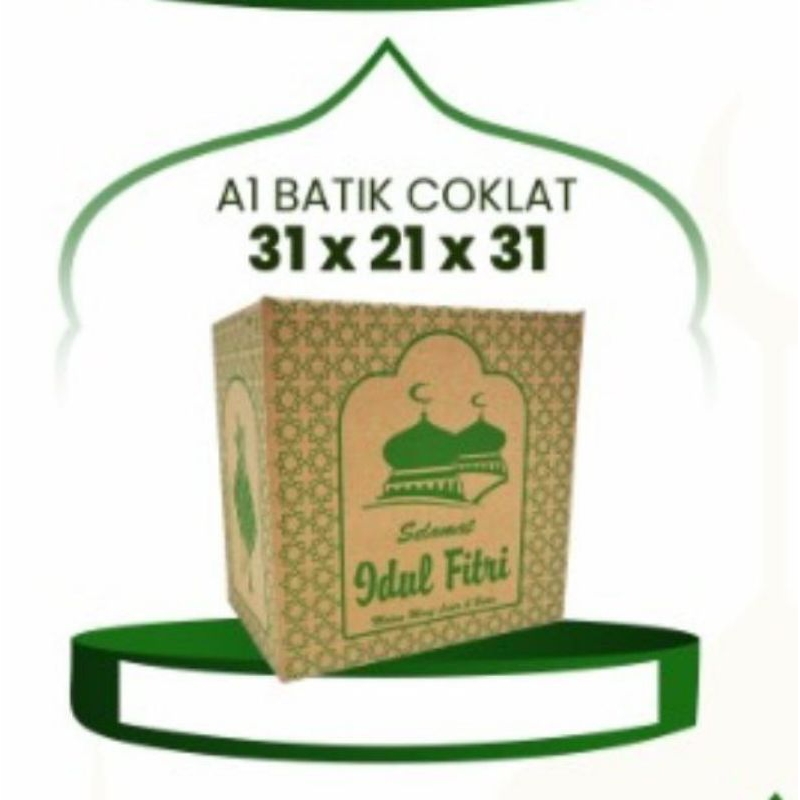 

COKLAT BATIK RAMADHAN KARDUS LEBARAN BATIK COKELAT 31×21×31cm