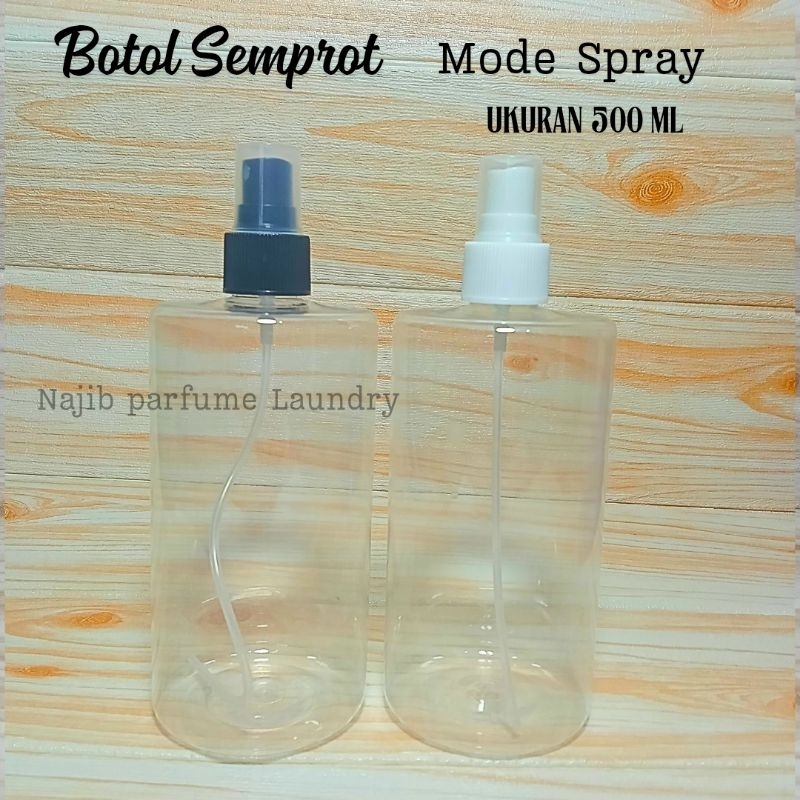 Botol Spray Bening 500 ml/ Botol Semprot 500 ml / Botol Bening Botol Isi Ulang