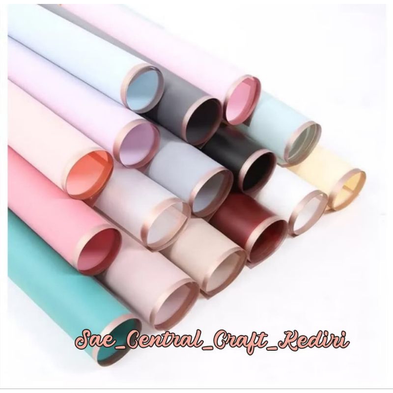 

Flower Wrapping Paper Variasi List Gold Kertas Bouquet Line Color Gold Cellophane Part 5