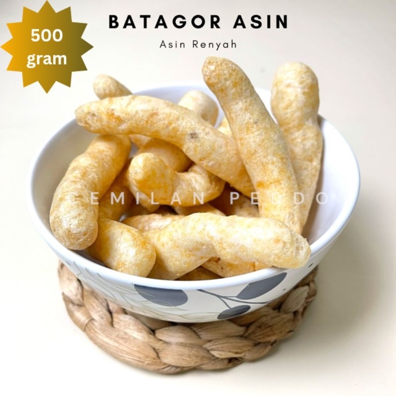 

CEMILAN/SNACK BATAGOR ASIN GURIH NAGIH 500 GRAM