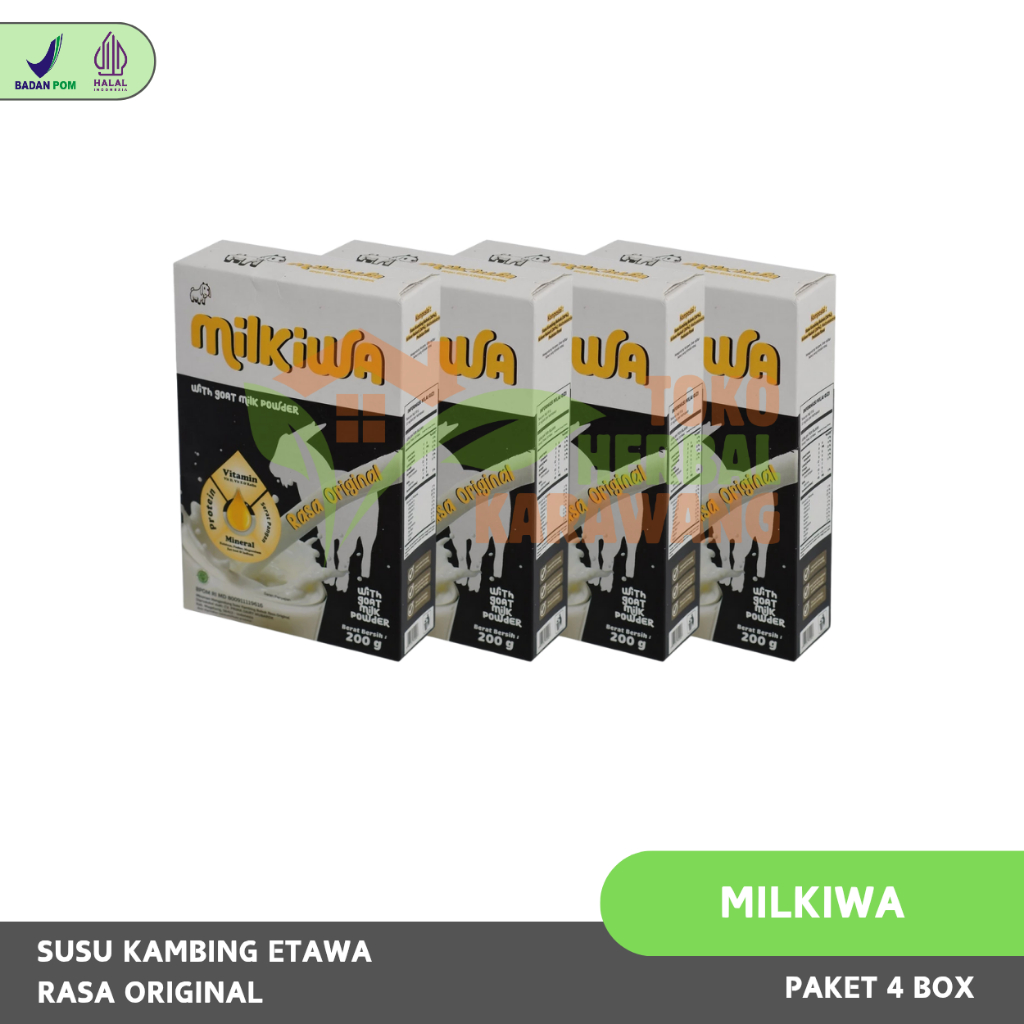 

4 Box Susu MILKIWA – Susu Kambing Etawa Rasa Original