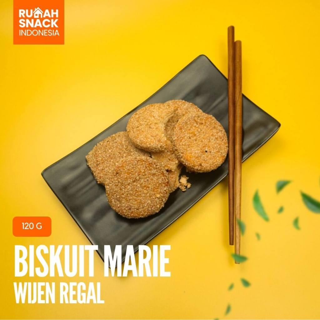 

Snack Biskuit Marie Regal Wijen 120g Dibalut Dengan Karamel Manis