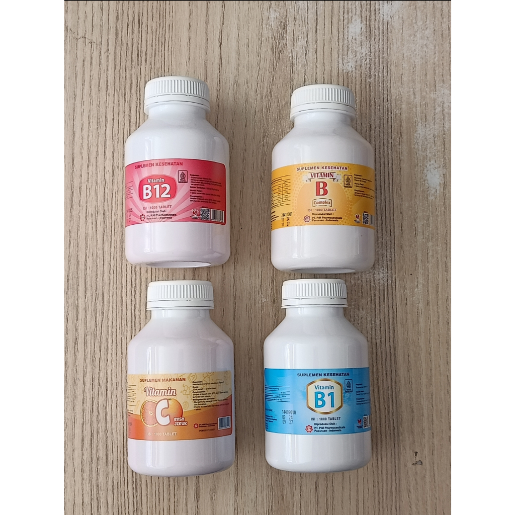 Vitamin B1 B12 B Complex Vit C Pim Botol 1000 Tablet