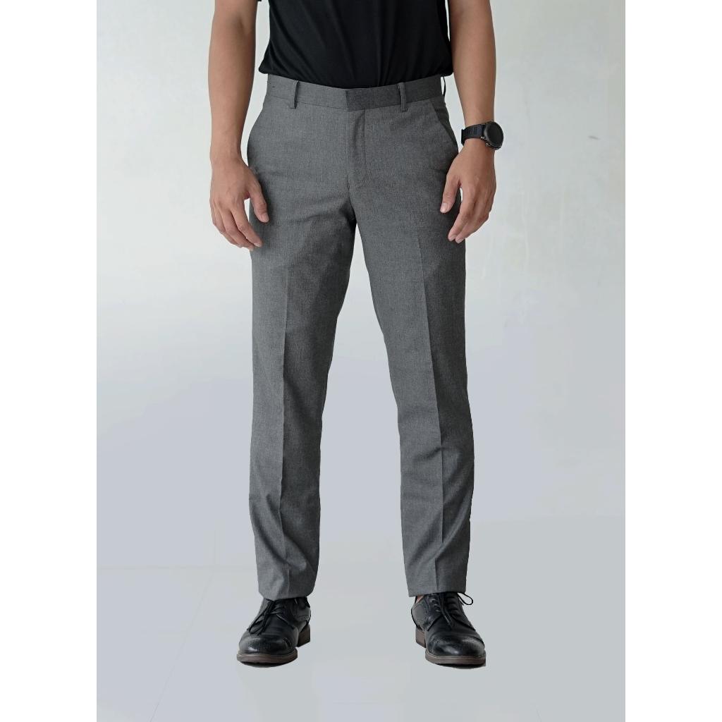 Celana Panjang Formal Pria Abu | Celana Panjang Slimfit | Andre Laurent (712)