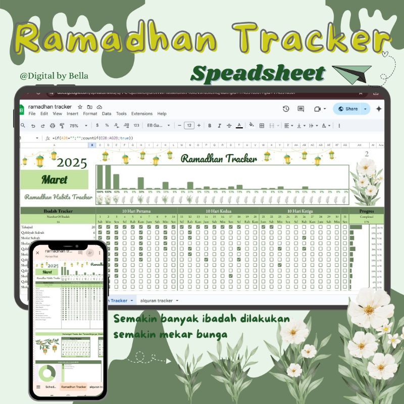 

Ramadhan Tracker pelacak kegiatan ramadhan Alquran tracker