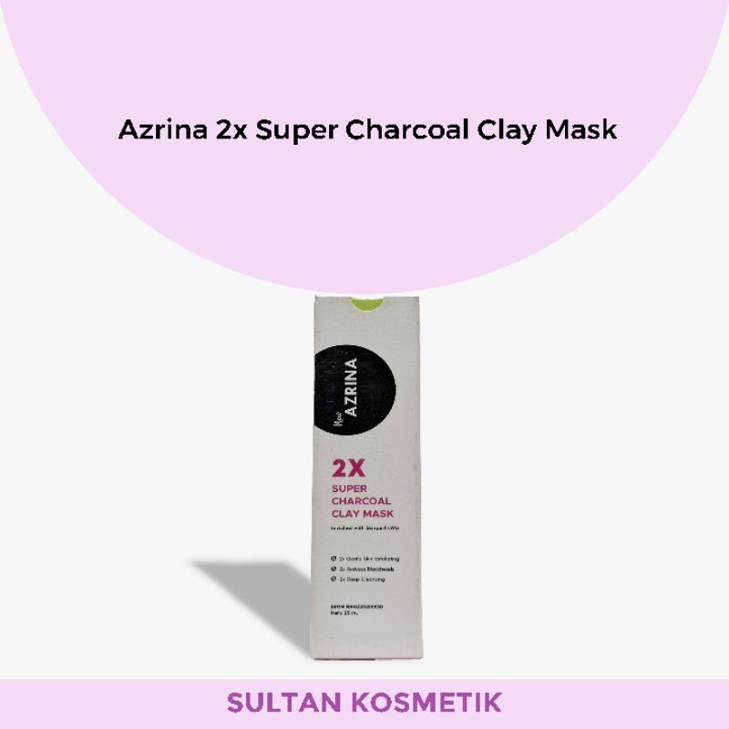 AZRINA 2X SUPER CHARCOAL CLAY MASK 25 ML