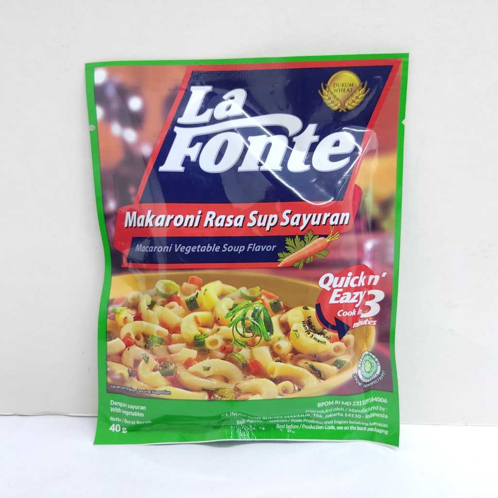 

LA FONTE MAKARONI SUP SAYURAN 40GR