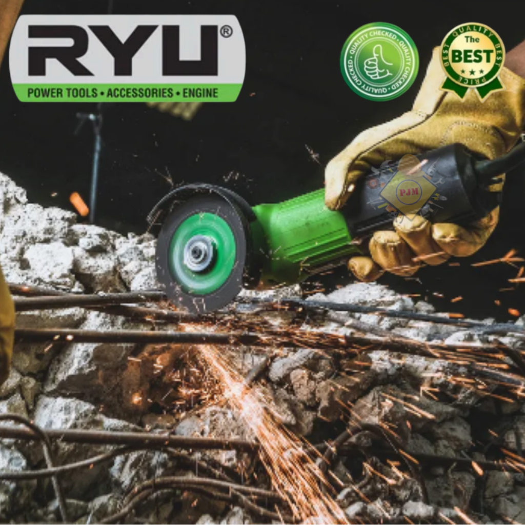 Ryu Gerinda Tangan 4 Inch Free 2 Pc Batu Potong Dan 1 Batu Poles / Gurinda Tangan RSG 100-3