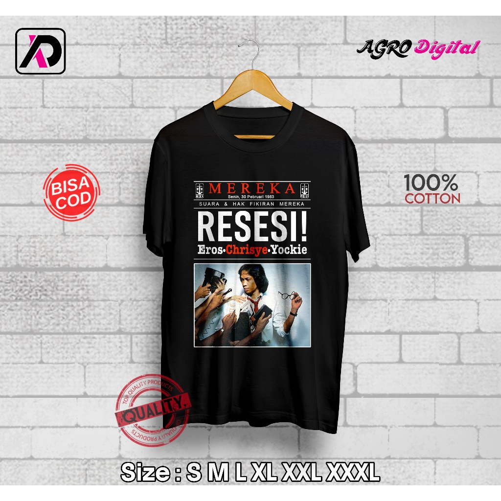Kaos Custom Chrisye Resesi | Kaos Distro (Bisa Desain Sesukamu)