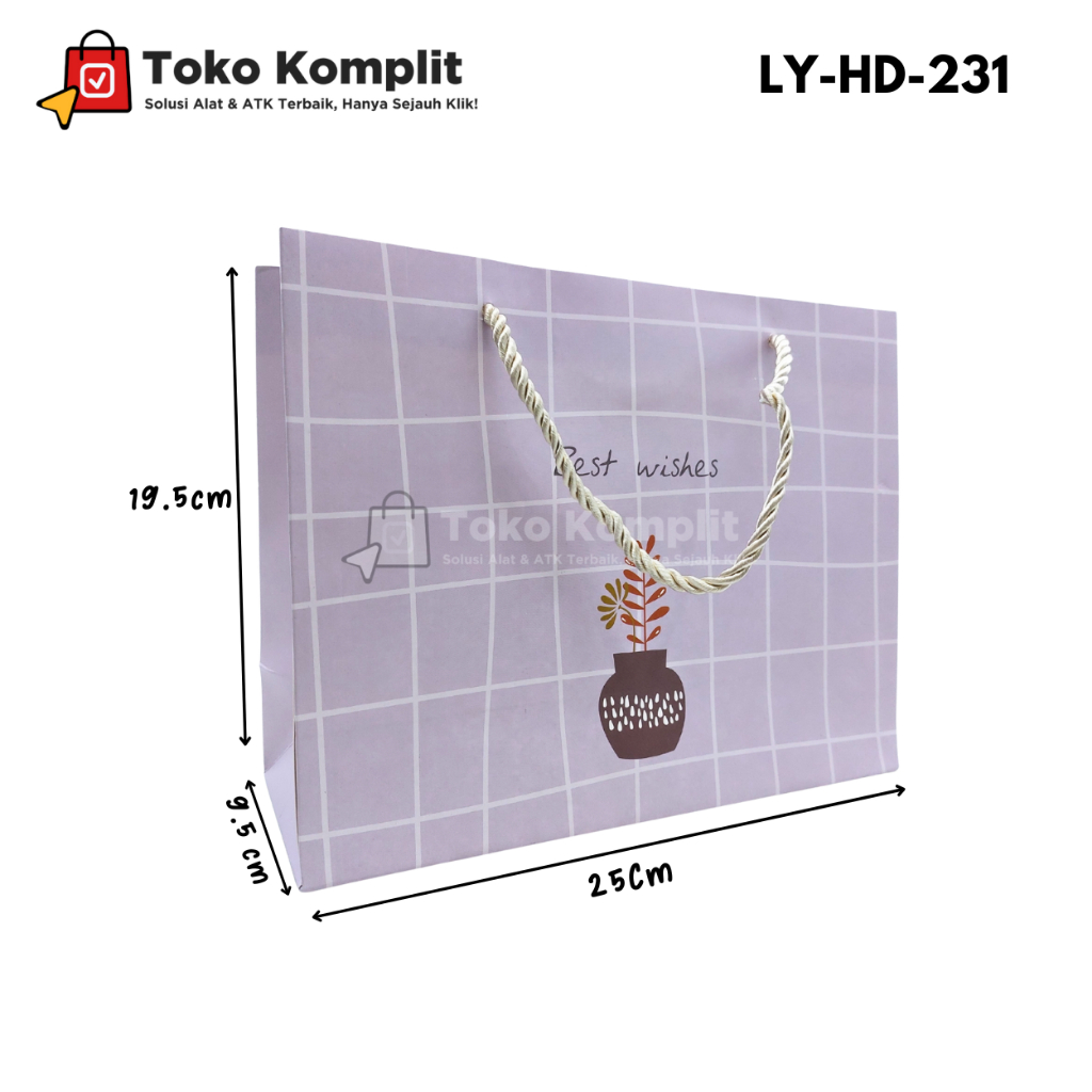 

Komplit - Paper bag Lux LY-HD-231/Goodie Bag/Tas Tenteng/Hand Bag/Tas Kado/Tas Hadiah/Shopping Bag