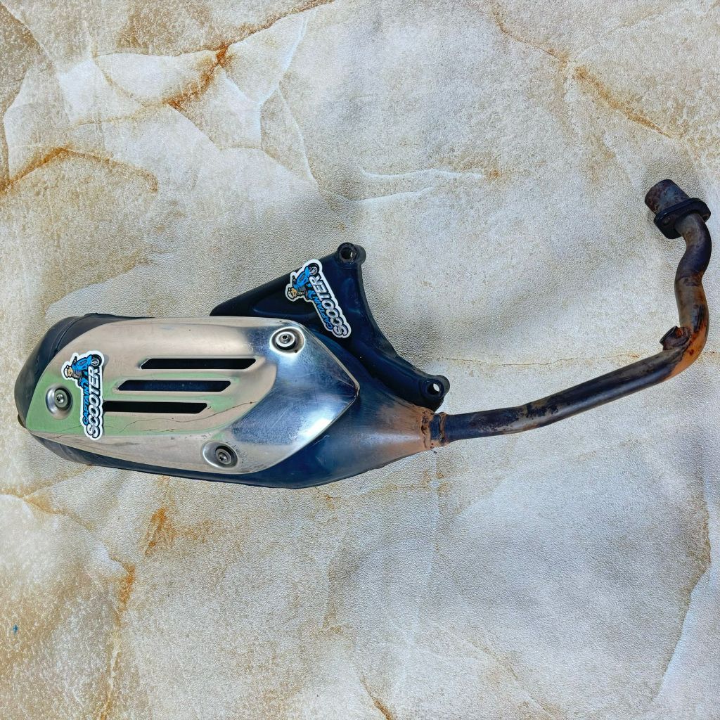 ORIGINAL Knalpot Standar Std Ori Piaggio Vespa Sprint Primavera LX S 3V Second