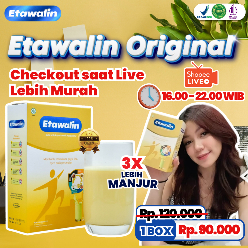 

1 BOX Susu Terapi Bantu Atasi Masalah Sendi dan Tulang 100% Alami Terbukti Berkhasiat