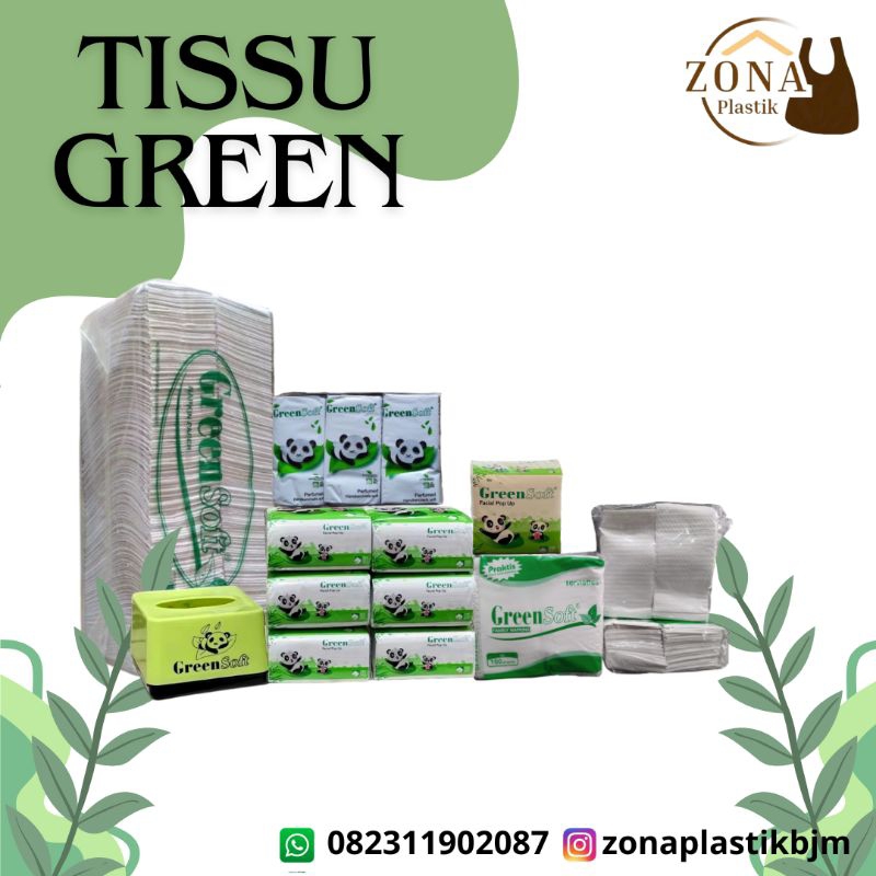 Tissue Green Soft Napkin / Tisu makan belah