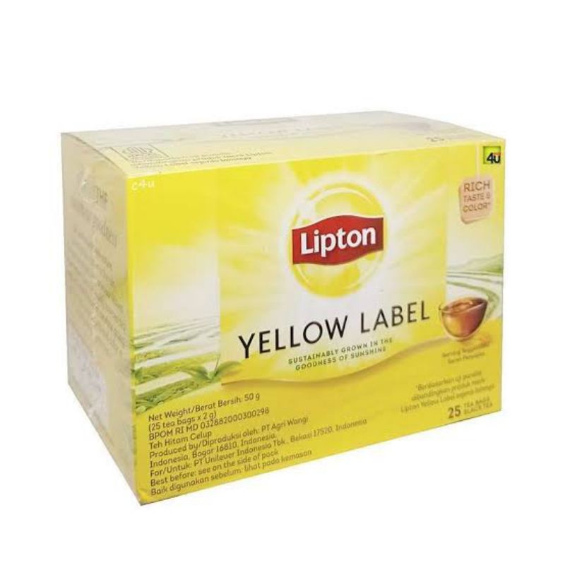 

Lipton Yellow Label Teh Box 25 Pcs