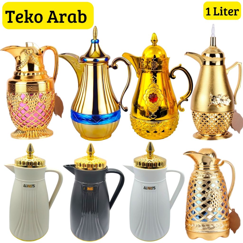 Teko Arab 1 Liter Vacuum Flask / Termos Arab Air Zamzam