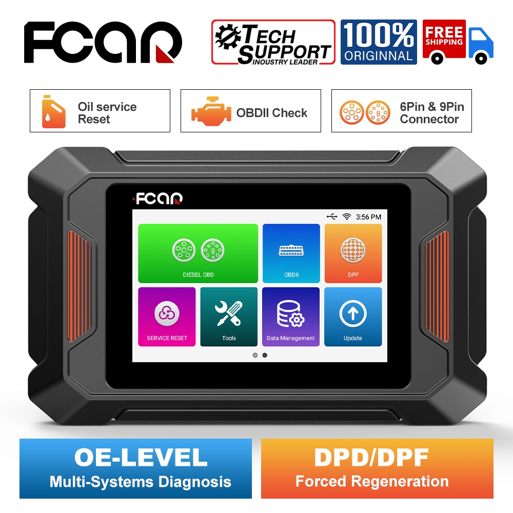 Fcar F802 PRO 12V 24V OBD2 Scanner Heavy Truck Full System Diagnostic Scanning Tool Suitable for Isu