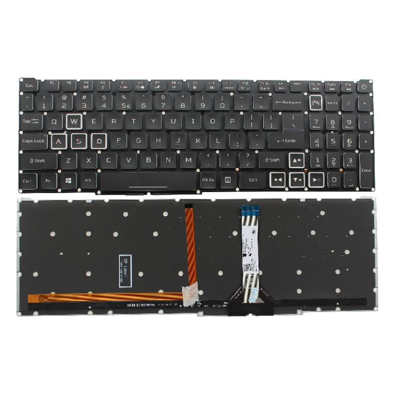 Keyboard Laptop Acer Nitro 5 AN515-57 AN515-45 (Black) Backlight RGB