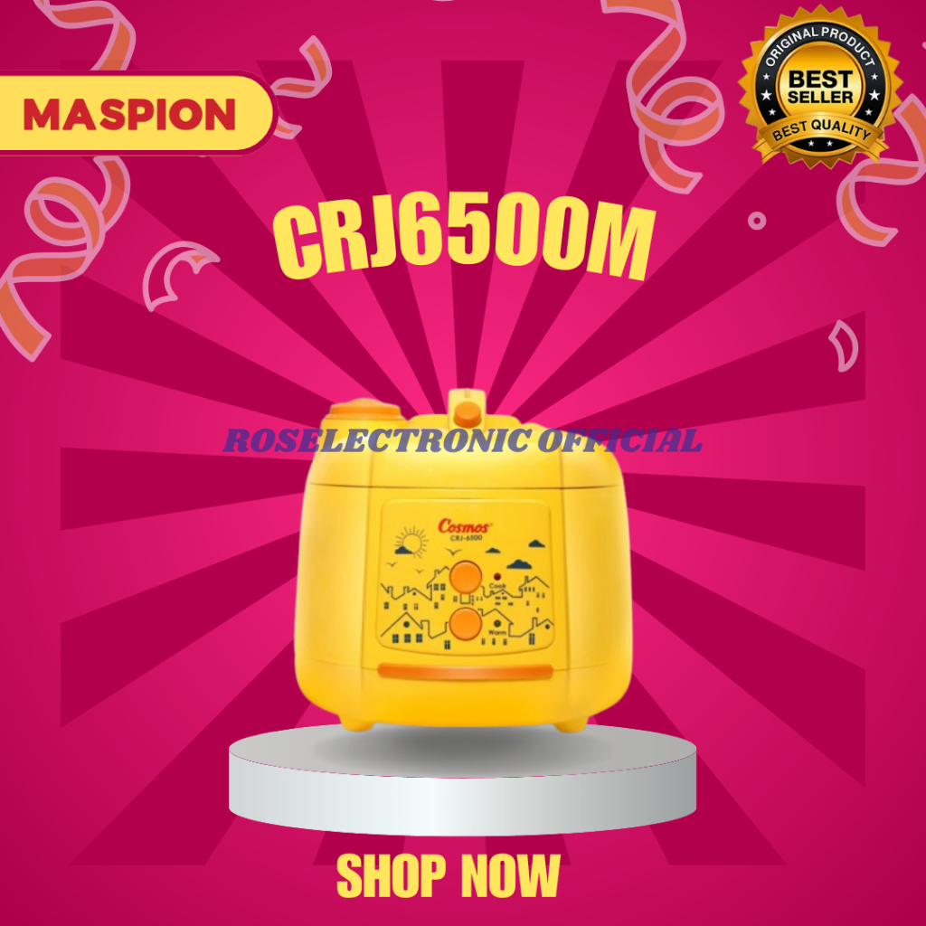 COSMOS RICE COOKER NON STICK CRJ6500M 2L ORIGINAL/CRJ-6500M/CRJ-6500-M/CRJ 6500M/CRJ 6500 M/CRJ6500M