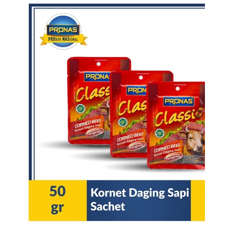 Pronas Kornet Sapi Sachet 50 g SACHET