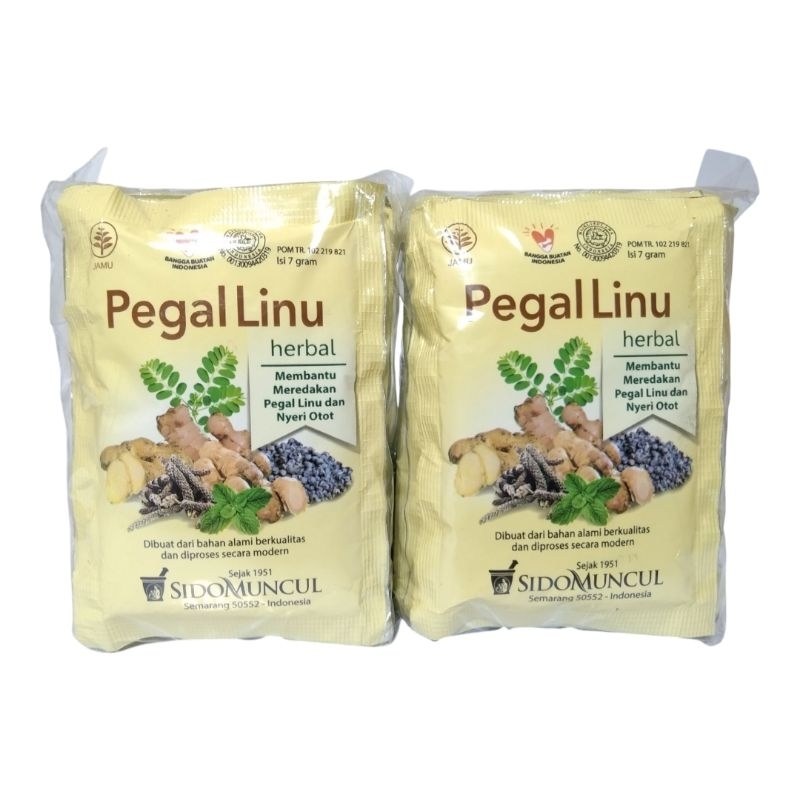 

Jamu Pegalinu Sidomuncul 10's Herbal - Untuk Meredakan Pegal Linu & Nyeri Otot