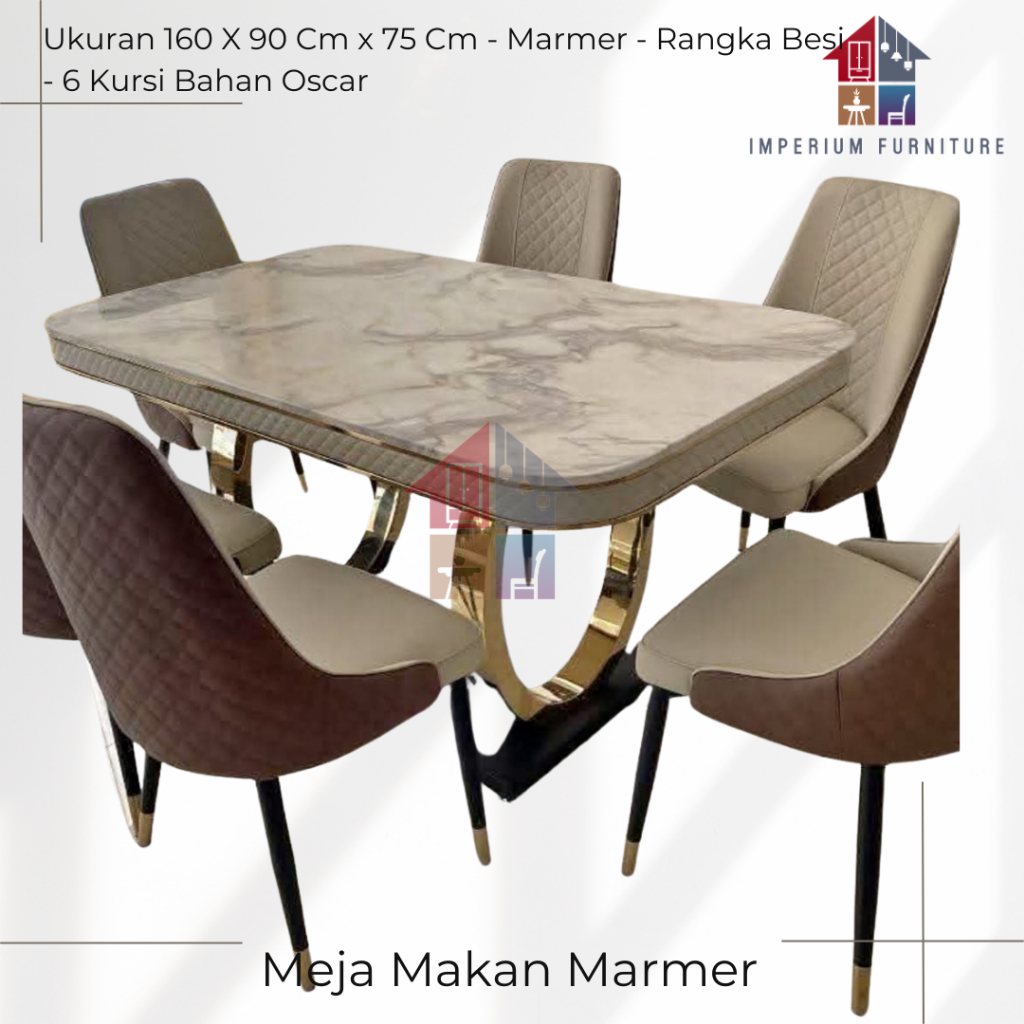 Meja Makan Marmer / Meja Marmer / Meja Makan / Meja Marmer Minimalis / Meja Makan Minimalis / Meja M