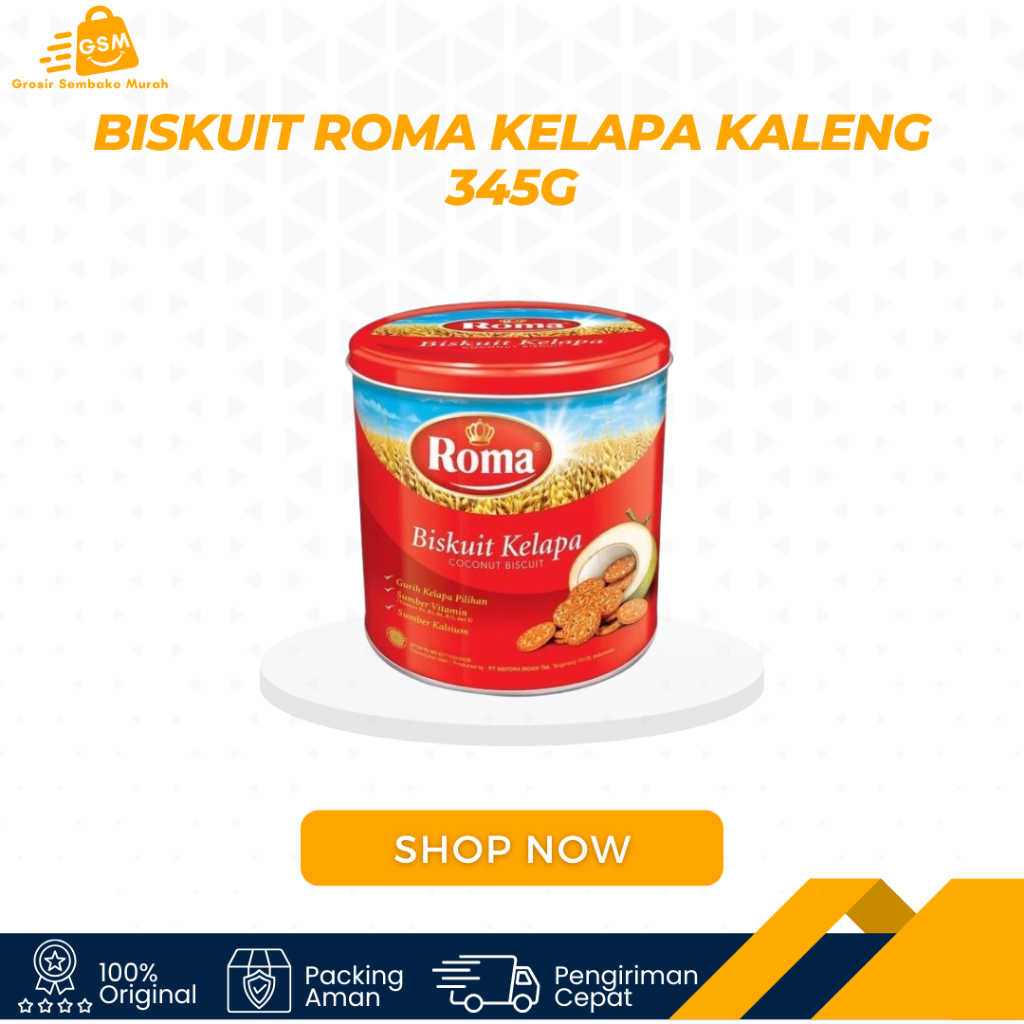 

Biskuit Roma Kelapa Kaleng 345g