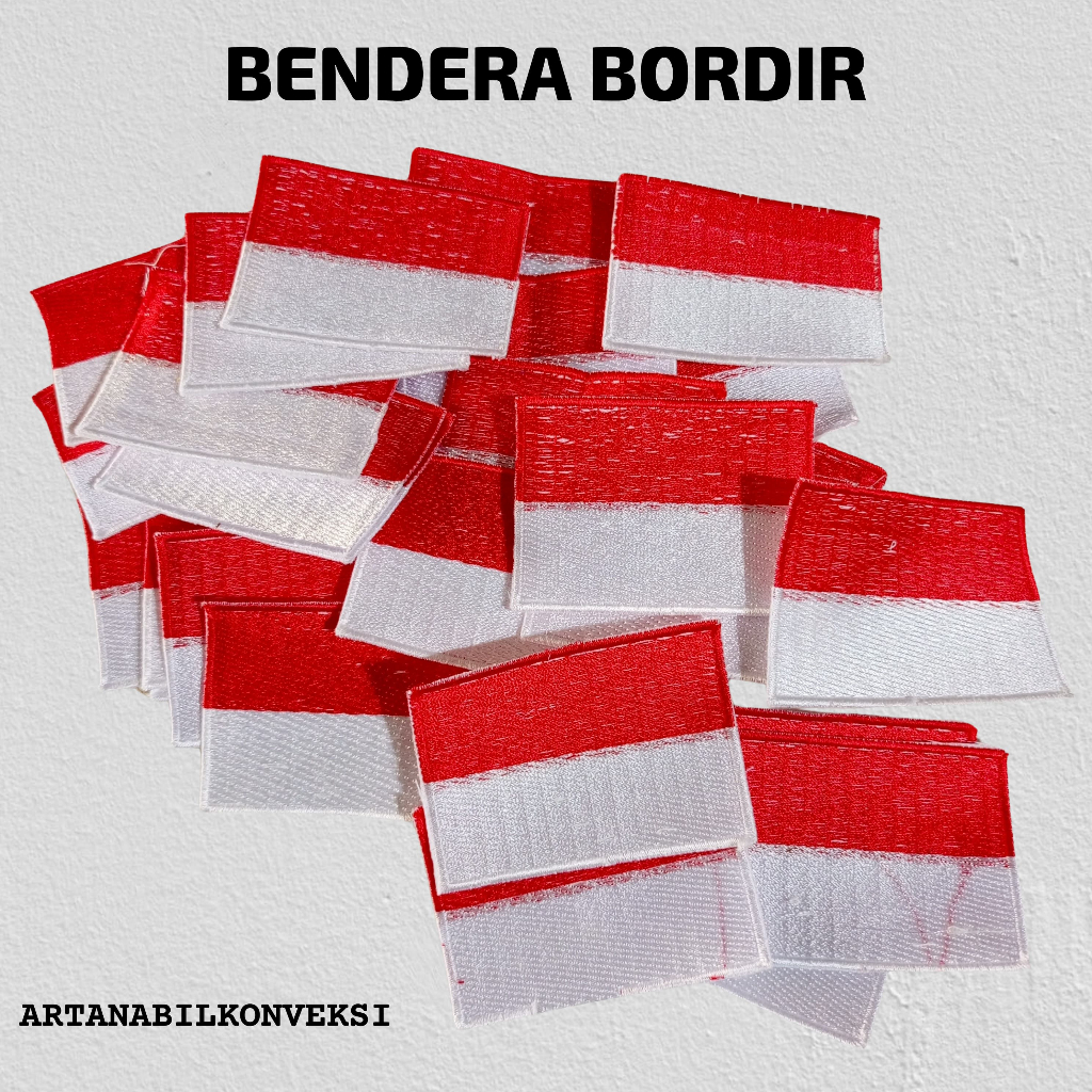 Bendera Merah Putih Bordir | Bendera Bordir