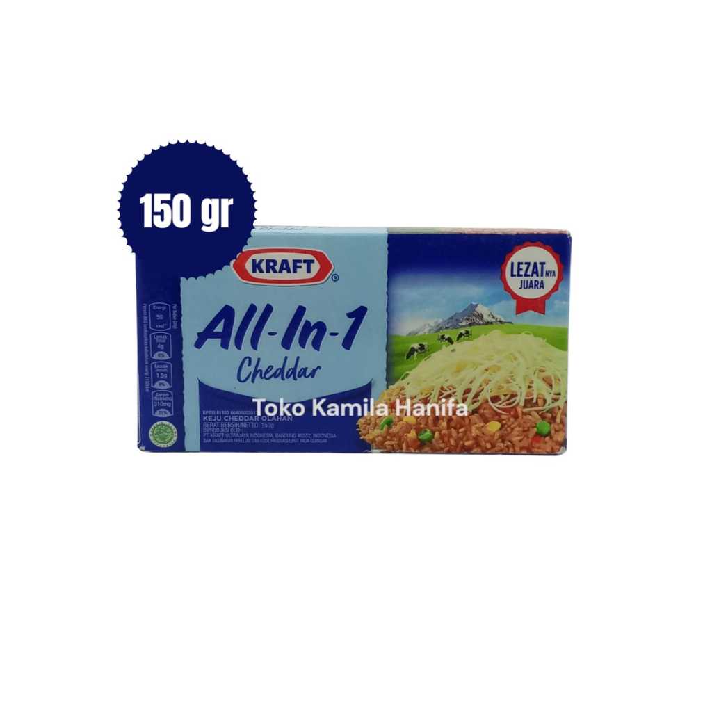 

Kraft All In 1 Keju Cheddar 150 gr