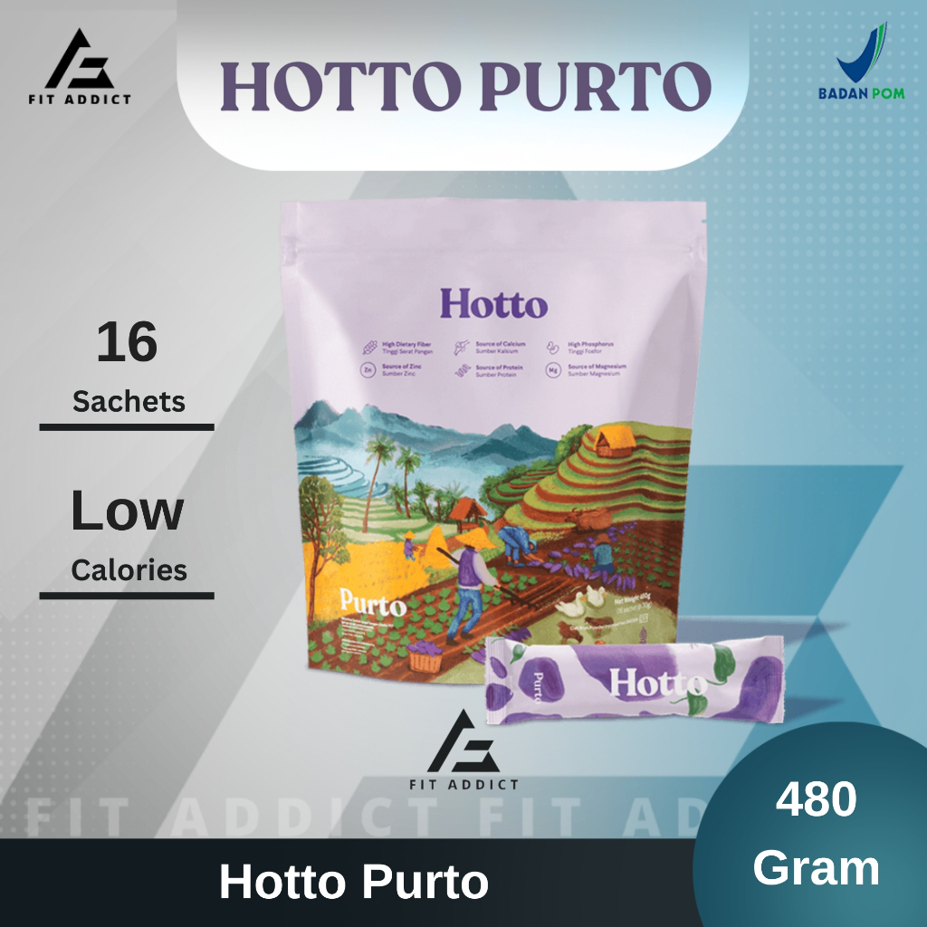 

Hotto Purto 1 Pouch isi 16 Sachet Multigrain Ubi Ungu BPOM dan HALAL