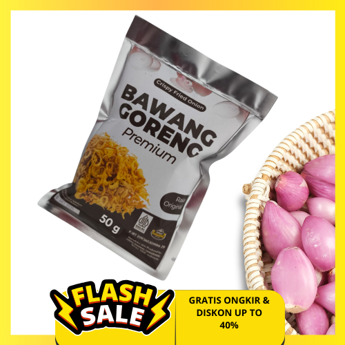 

Bawang Goreng 50 Gram Asli Original Tanpa Campur Tepung