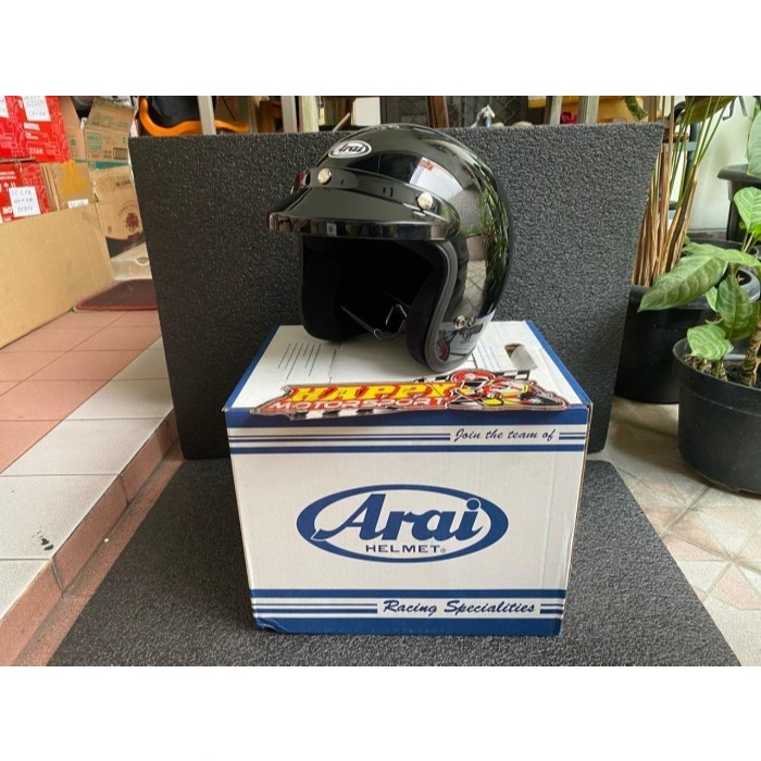 HELM HALF FACE ARAI S-70 BLACK