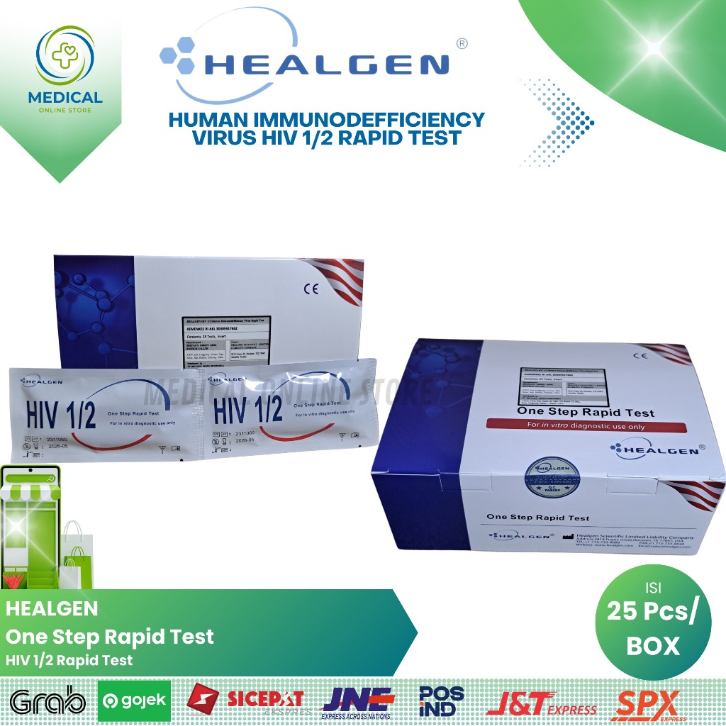 HEALGEN One Step Rapid Test HIV 1/2 Rapid Test
