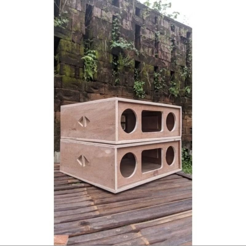 box speaker power bahan kayu custom 3