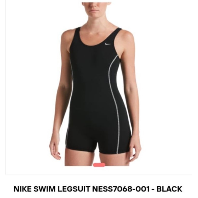 NIKE Women Swim Legsuit Black Size M Baju Renang Wanita 100% Original from Metro Department Store In