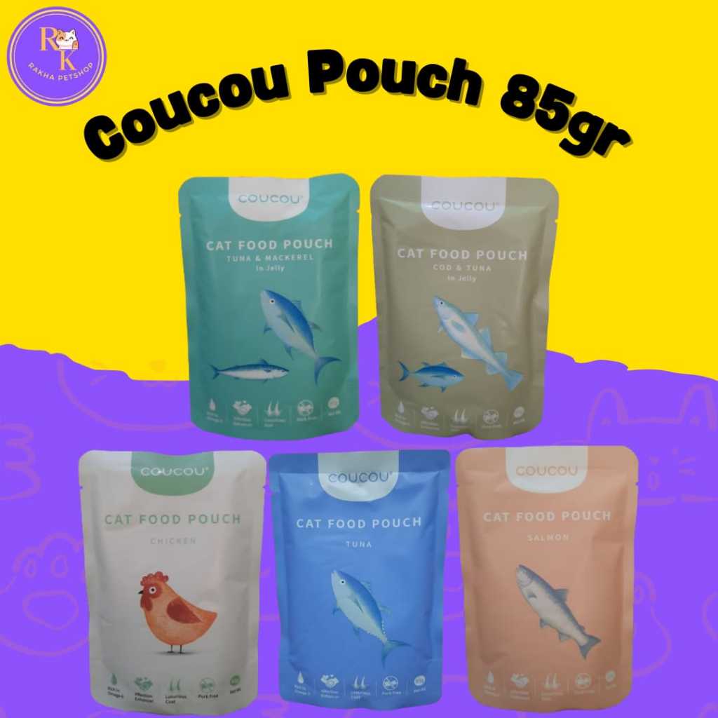 Coucou Wet-food Makanan Kucing Bsah Pouch 85gr